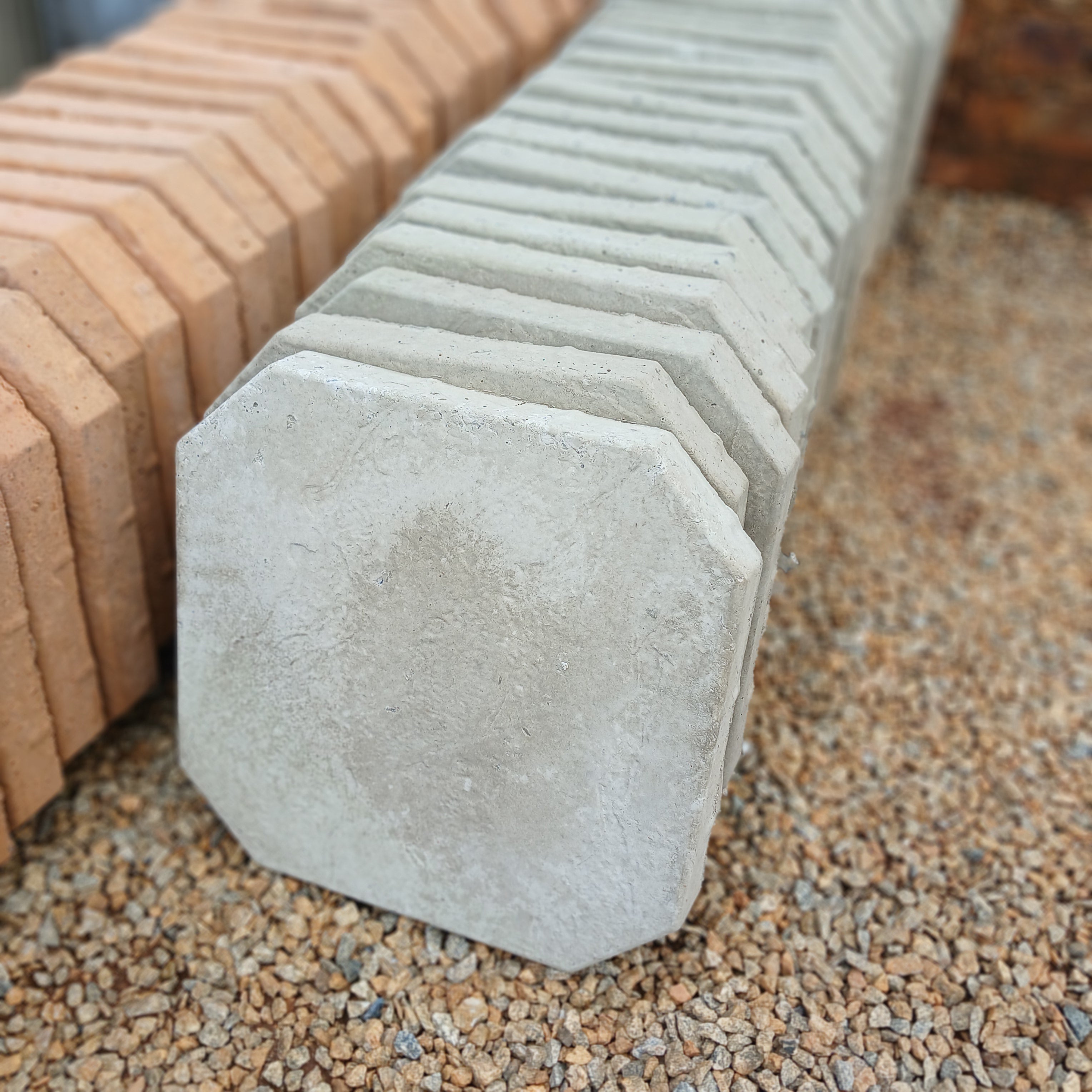 Octagon 400mm x 400mm Cement
