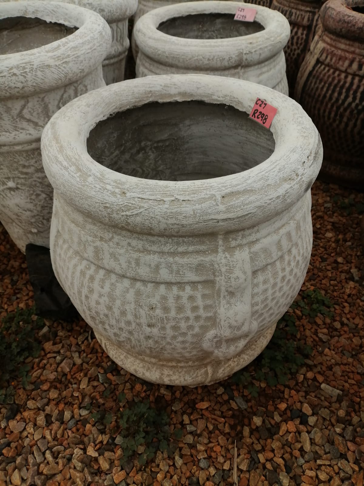 Concrete Decorative Honey Pot – White (C027)