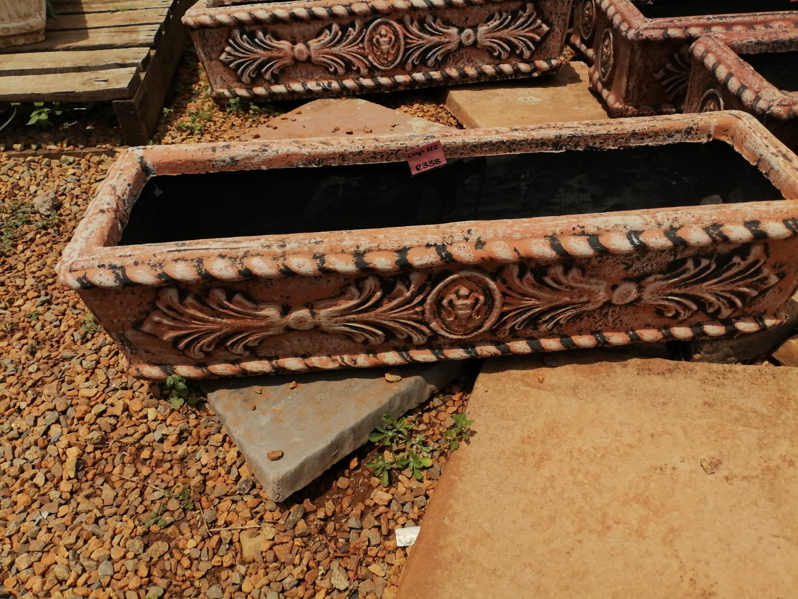 Rectangular Pot – Flower Pattern Marula (CAP122)