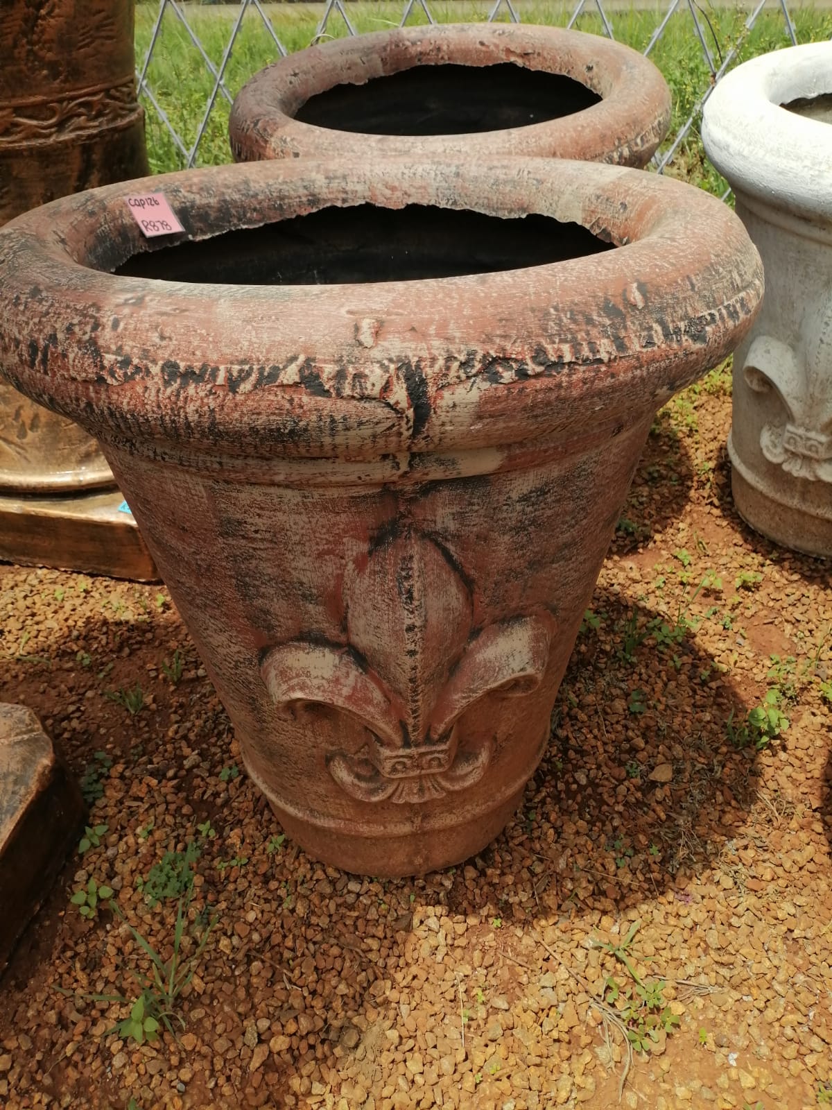 Round Oval Pot – Viking Symbol Brown(CAP126)