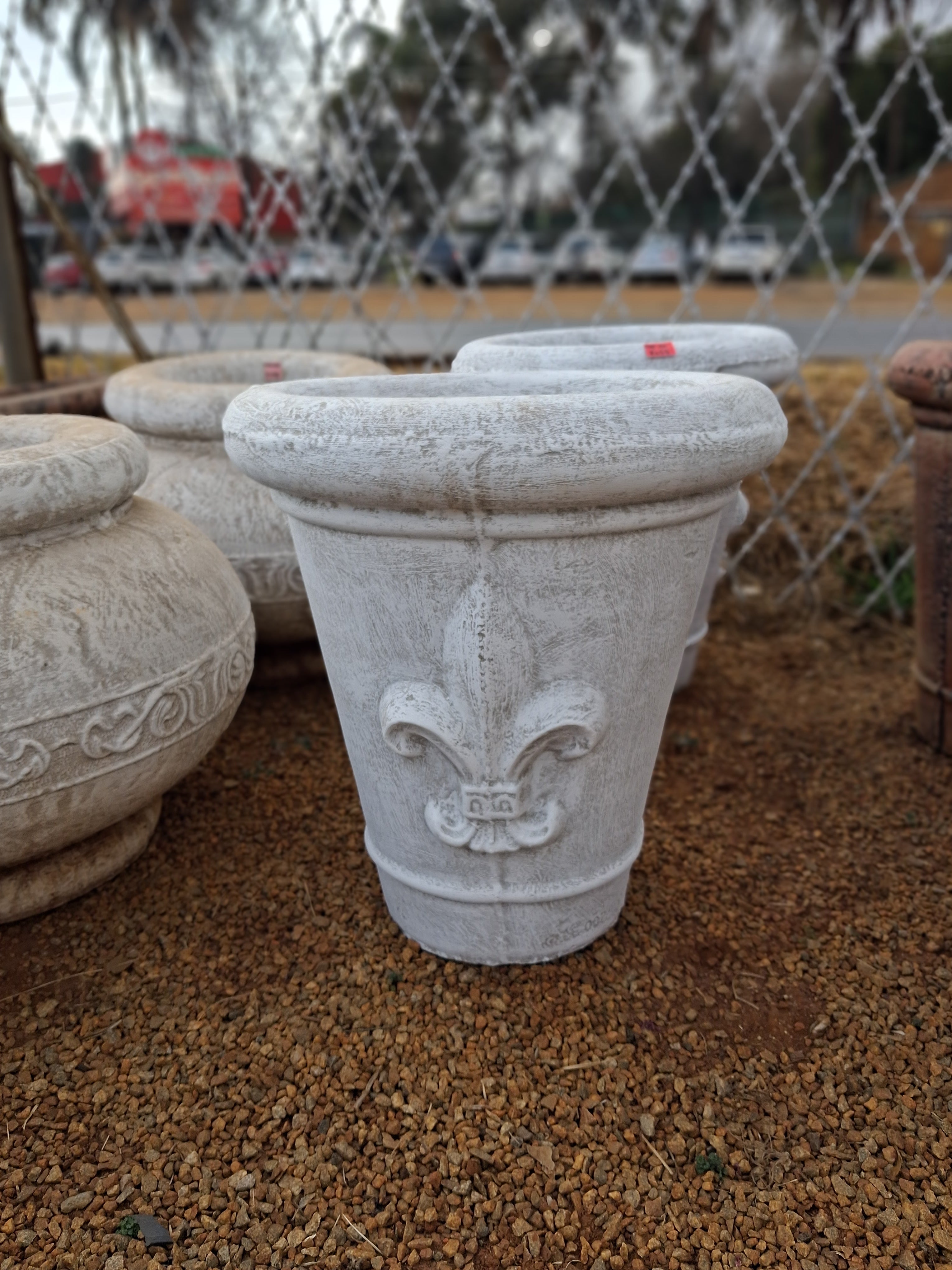 Round Oval Pot – Viking Symbol WHITE(CAP126)