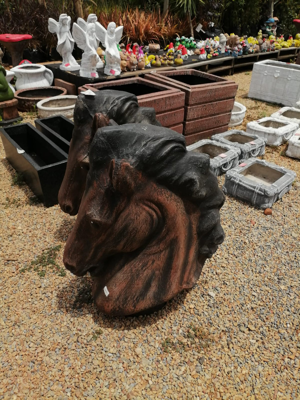 Concrete Decorative Horse Head (CAP159)