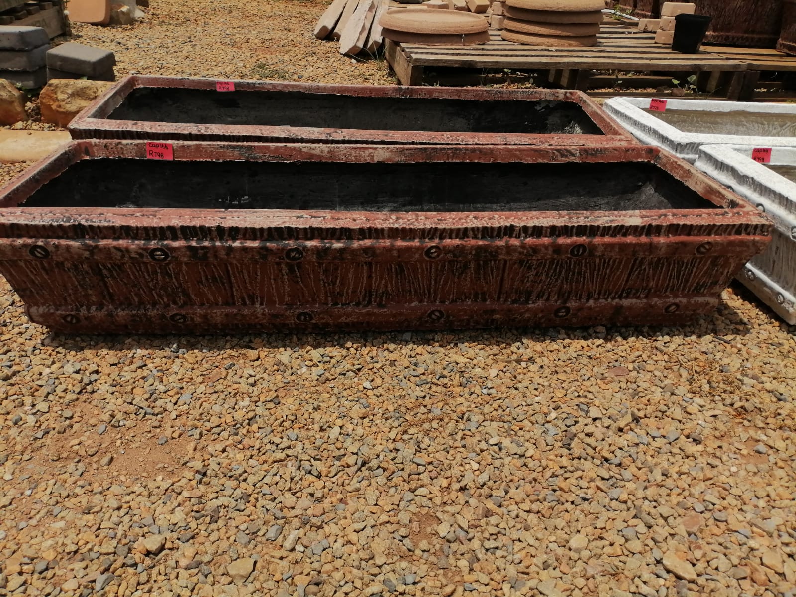 Large Rectangular Brown Pot (CAP164)