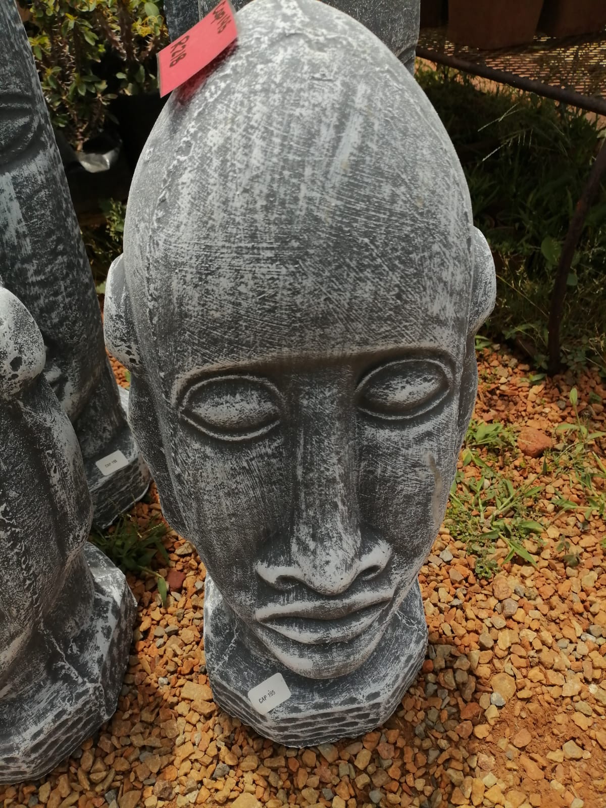 Medium Grey Face Statue(CAP195) – Schubert Landscapes