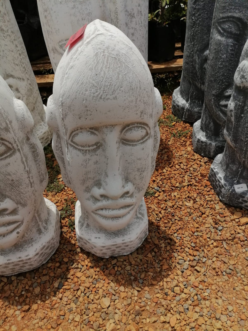 Medium White Face Statue(CAP195)