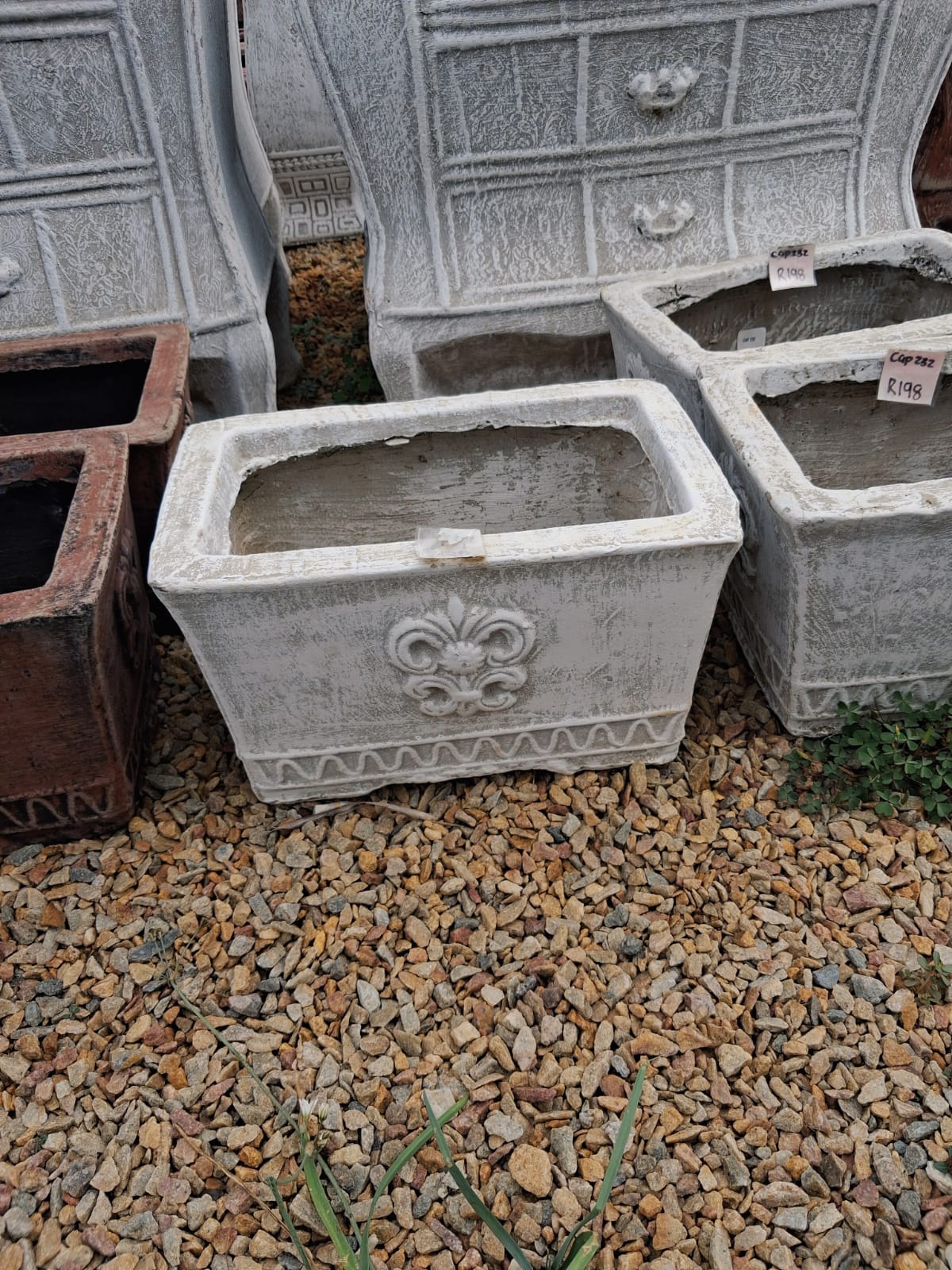 Small Rectangle Pot – White (CAP232)