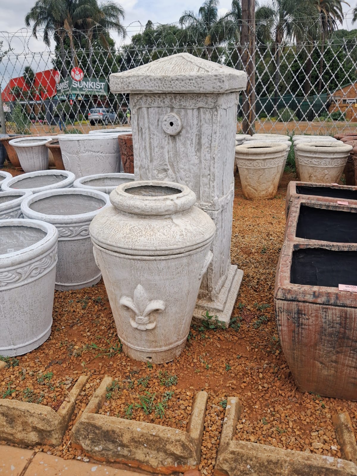 Large Viking Symbol Water Feature – White (COMBO1)