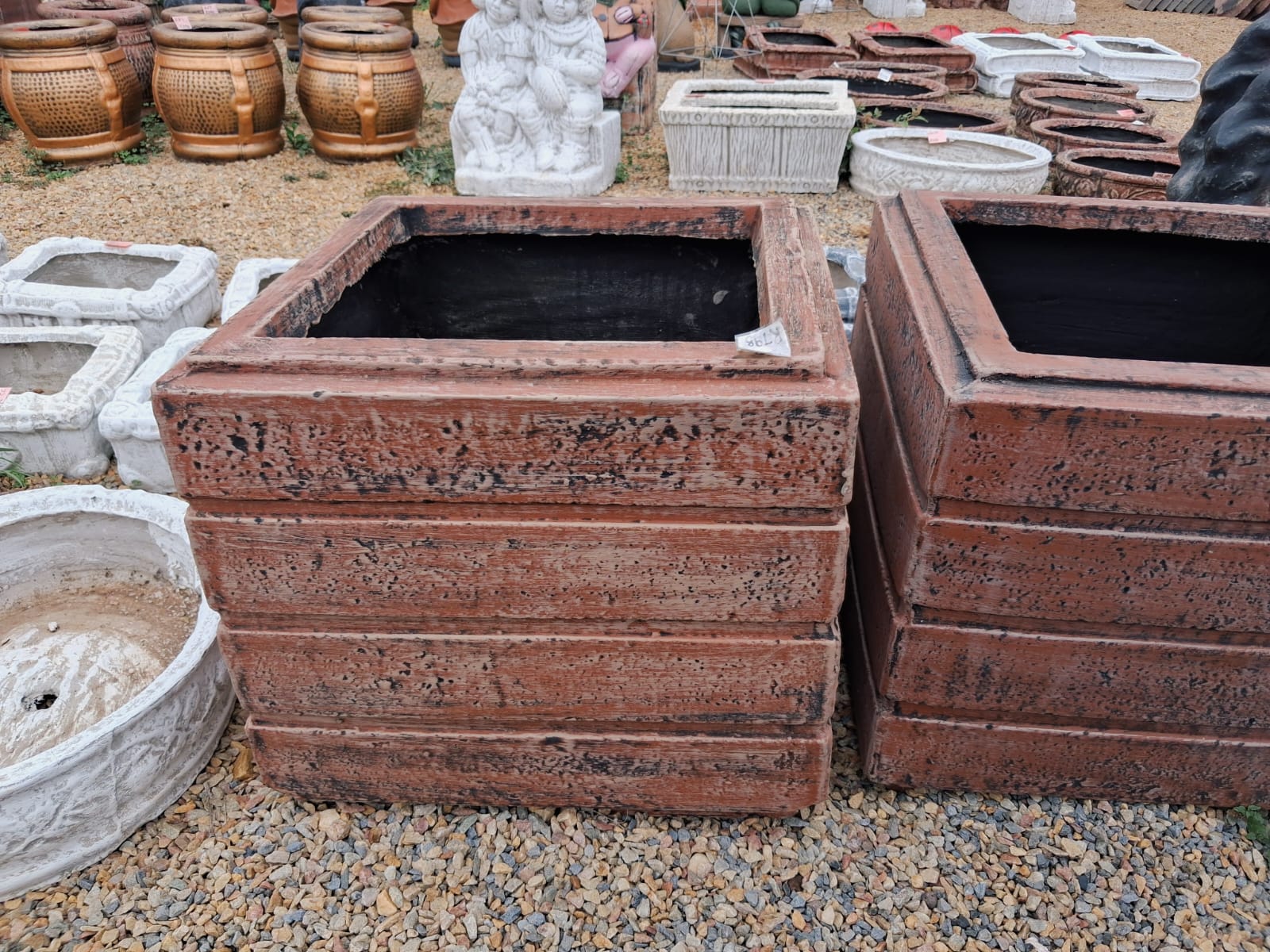 Small Square Pot – Brown (HSC26)