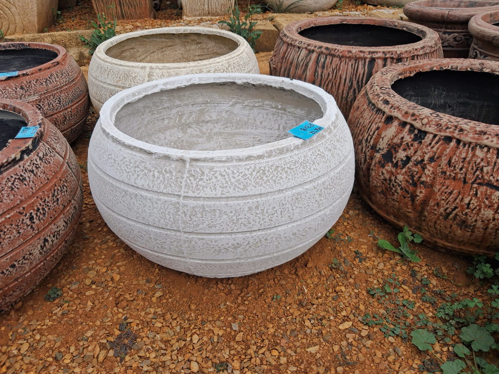 Large Round Pot Planter – White (HSC72)
