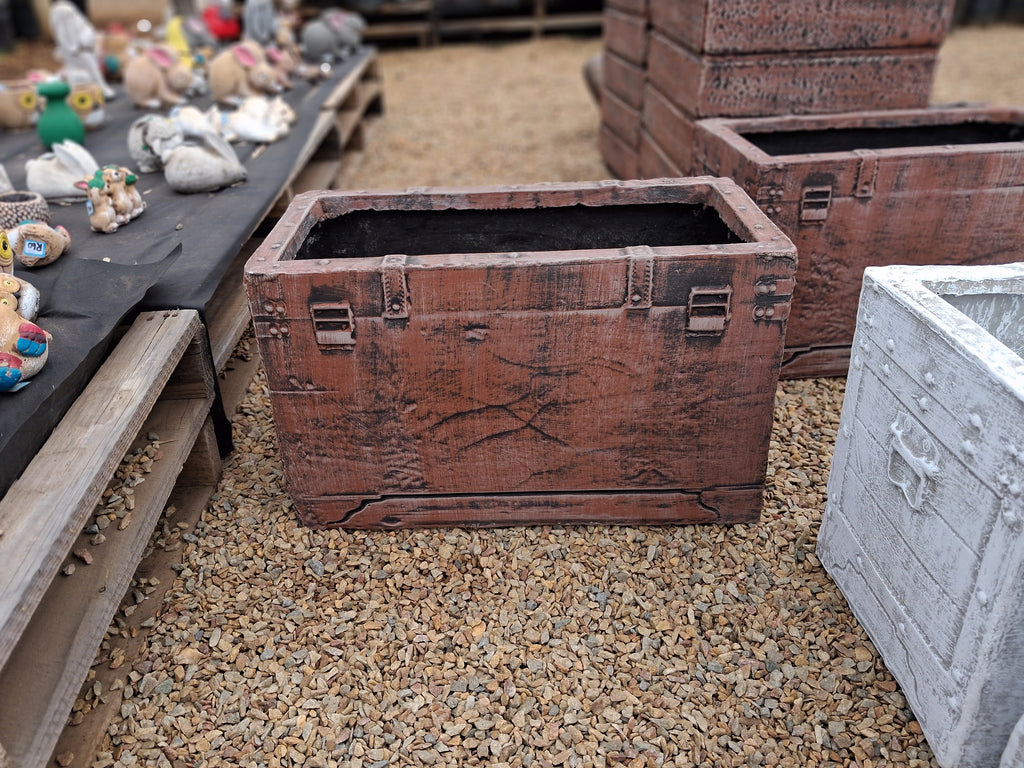 Treasure Chest Planter - Brown (CAP257)