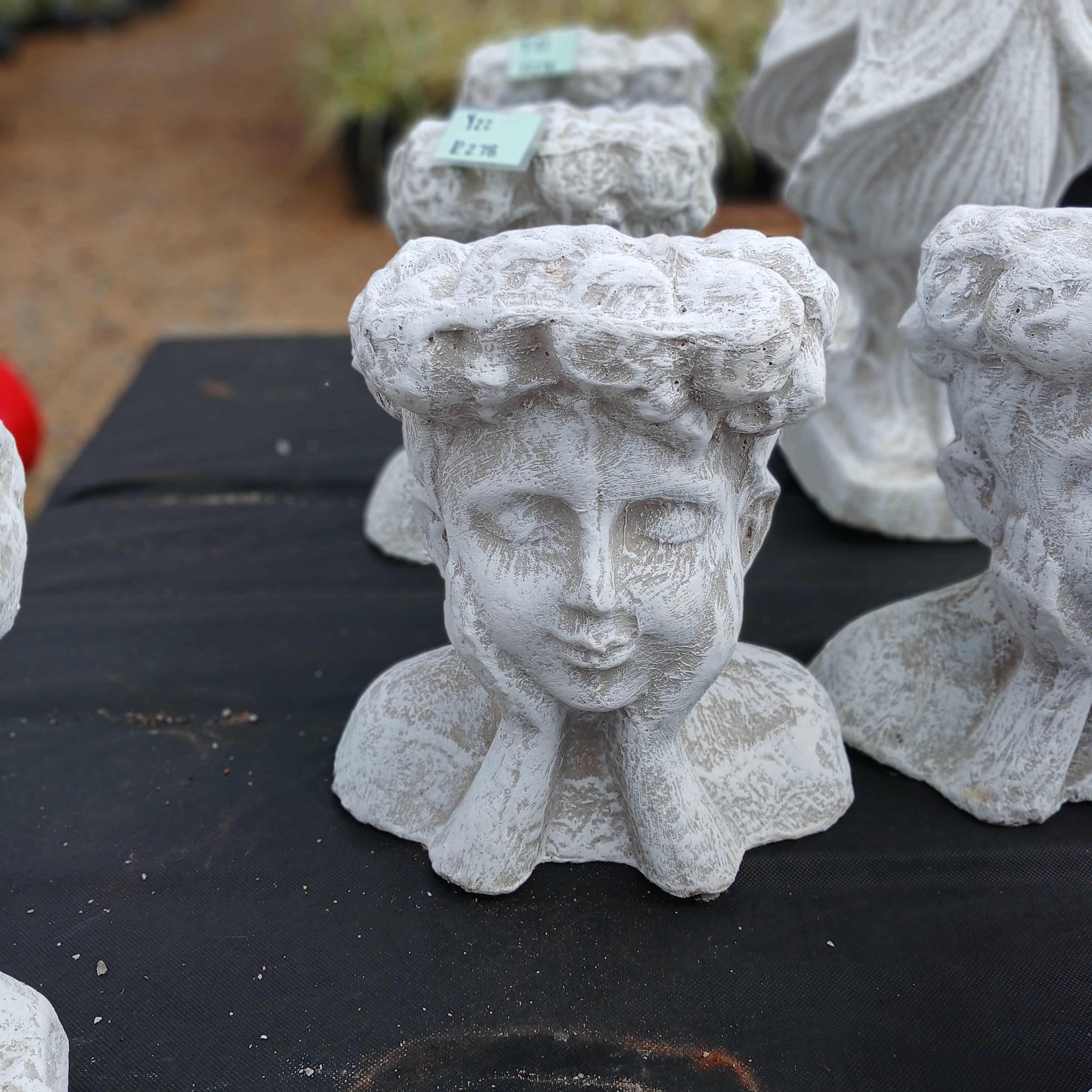 Boy Head Planter – White (Y22)